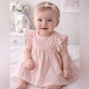 Carter's Soft Pink Eyelet Dress
